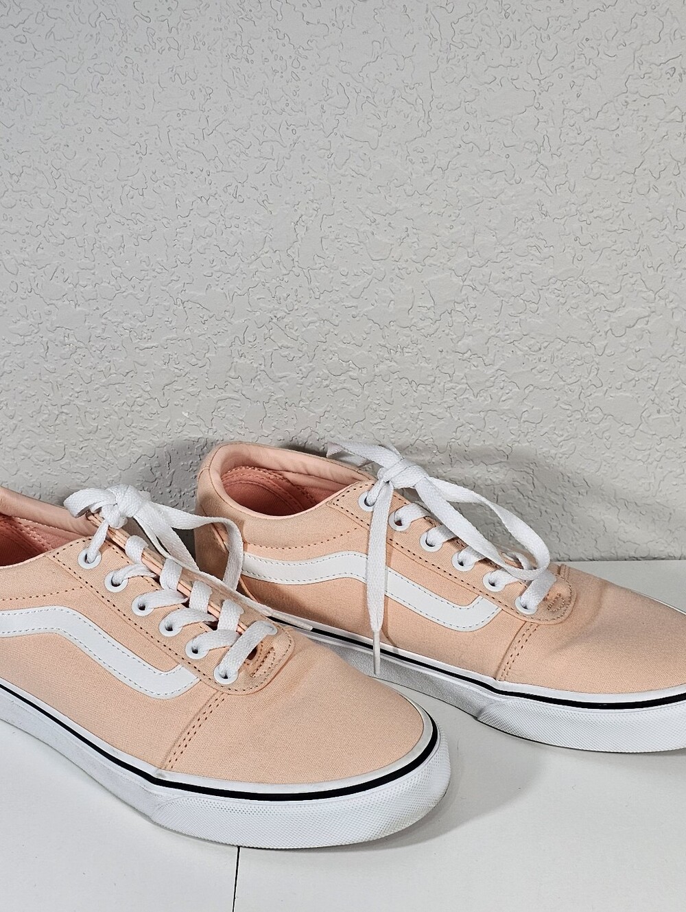Vans Tropical Peach Canvas Sneakers Size 8 - Picture 3 of 8